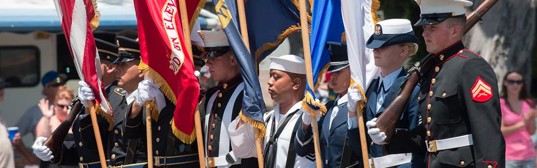 Photo of a Joint Services Color Guard