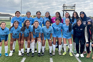 Photo of SSC Women's Soccer team at NJCAA Nationals in Wichita, Kansas