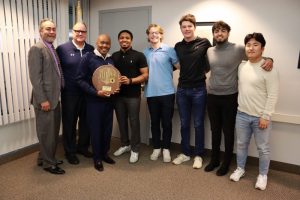 A photo of SSC Board of Trustees and Baseball Team