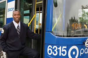 A featured photo of a Pace Transit employee